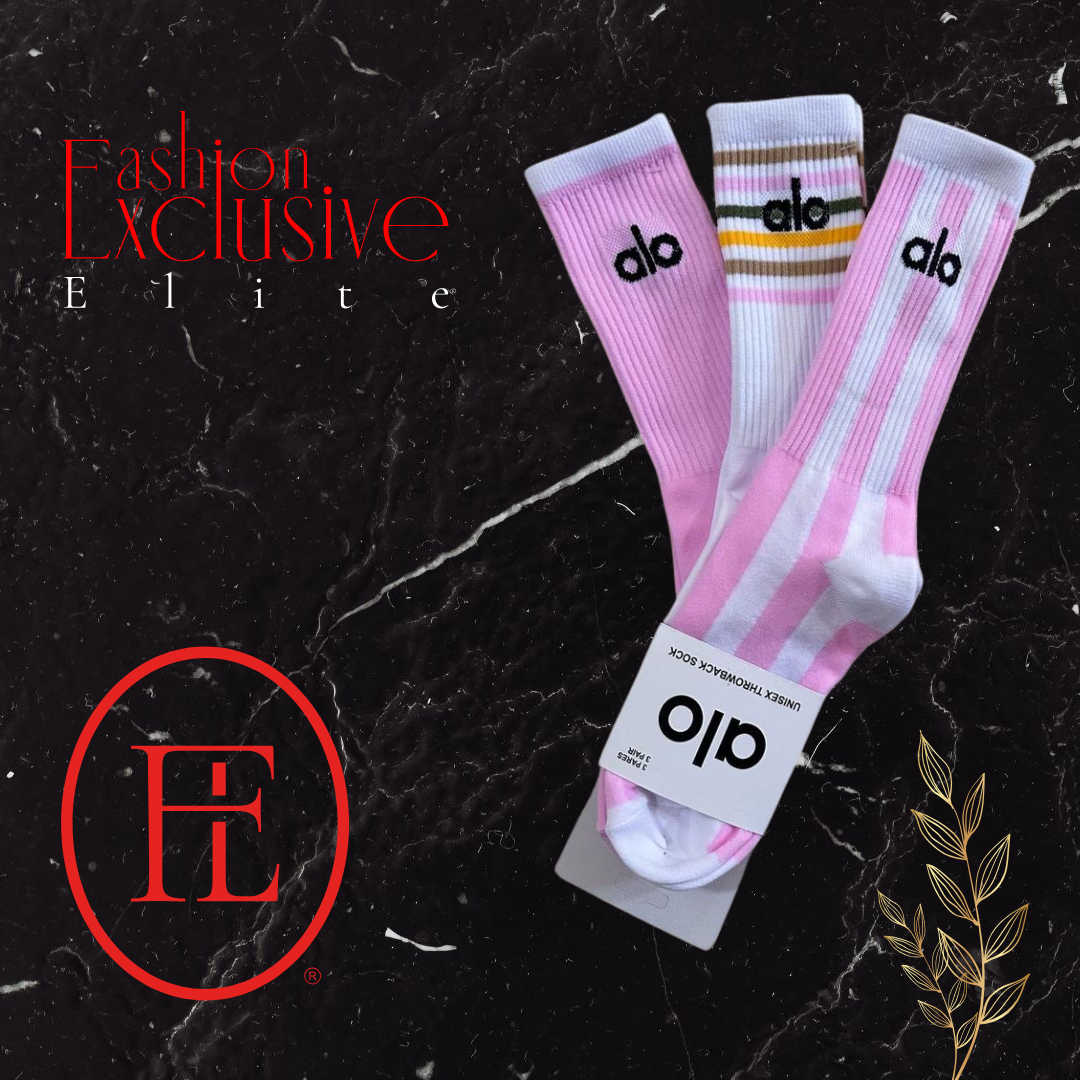 Calcetines Alo Unitalla Rosa - Blanco