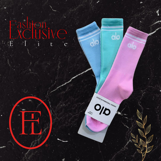 Calcetines Alo Unitalla Celeste - Verde - Rosa