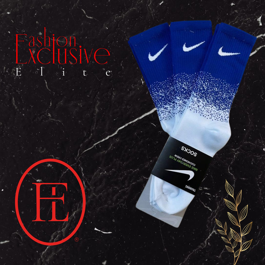 Calcetines Nike Unitalla Azul - Blanco