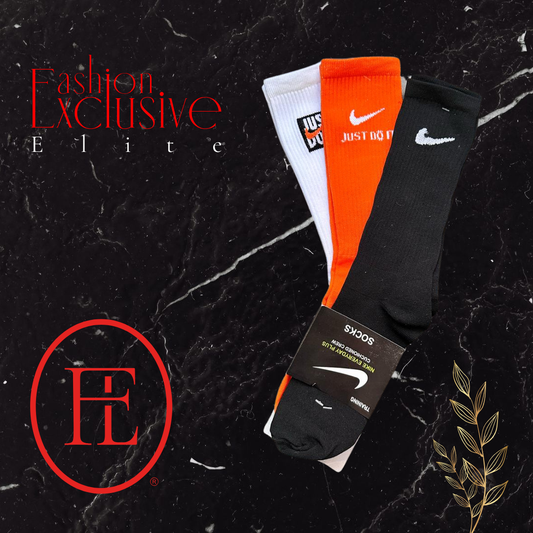 Calcetines Nike Unitalla Blanco - Naranja - Negro