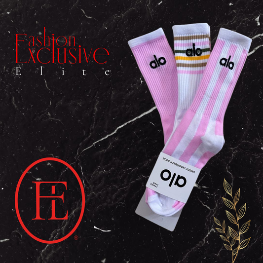 Calcetines Alo Unitalla Rosa - Blanco