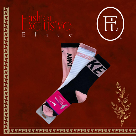 Calcetines Nike Unitalla Negro - Blanco - Rosa