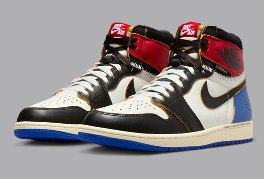 Jordan 1 Retro High OG SP Fragment x Union LA Varsity Red Sport Royal