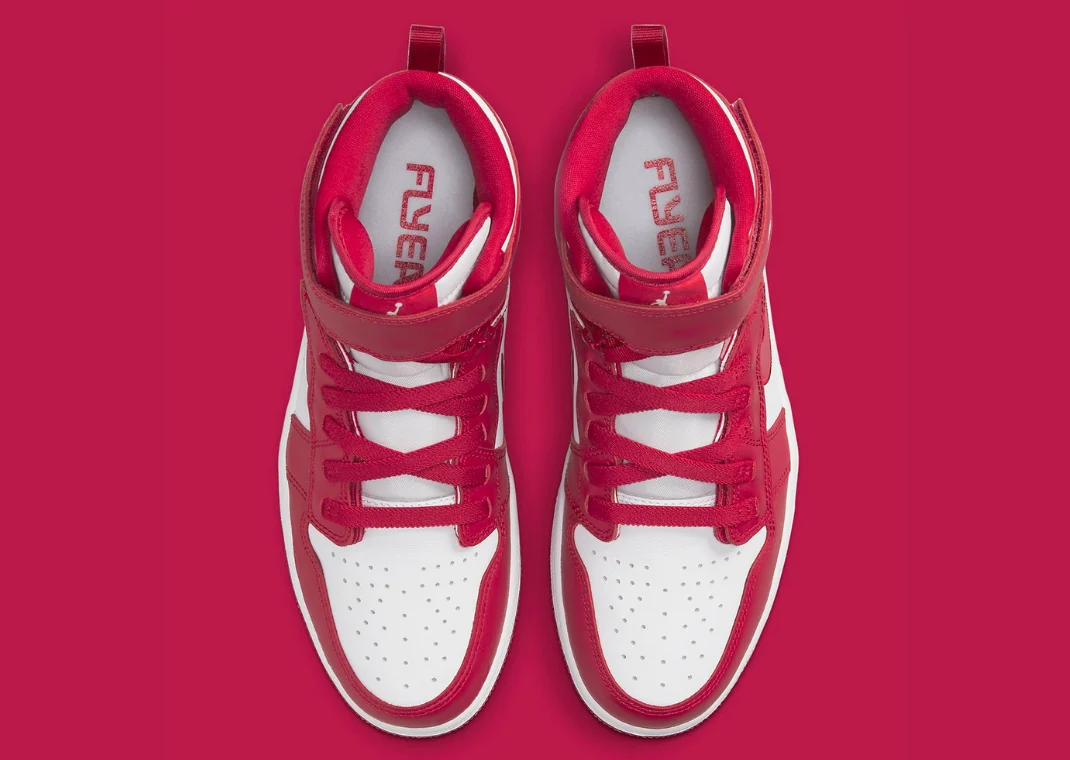 Jordan 1 High FlyEase White Cardinal Red