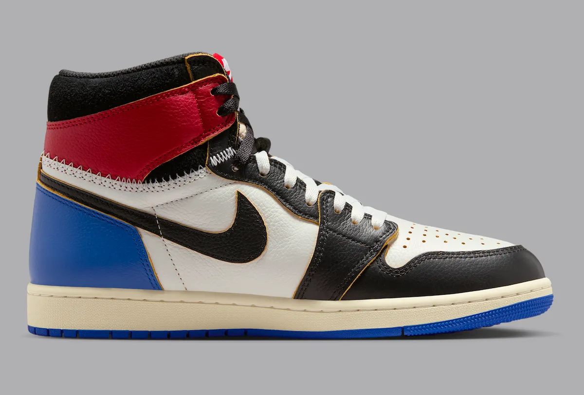 Jordan 1 Retro High OG SP Fragment x Union LA Varsity Red Sport Royal