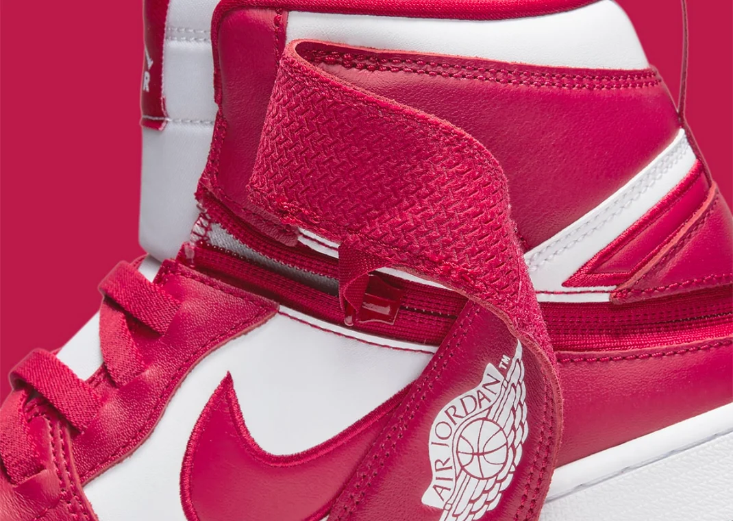 Jordan 1 High FlyEase White Cardinal Red