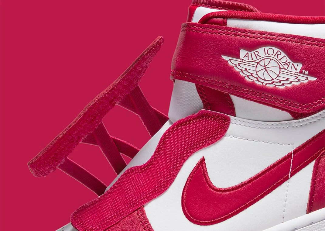 Jordan 1 High FlyEase White Cardinal Red