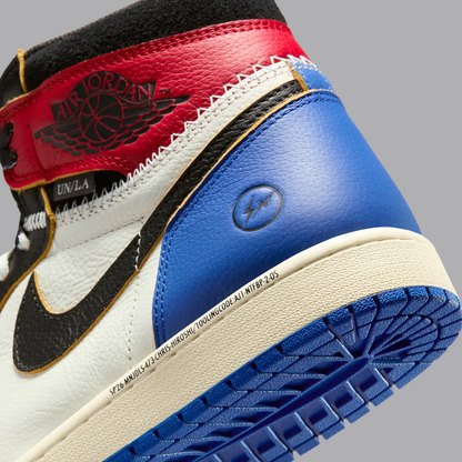 Jordan 1 Retro High OG SP Fragment x Union LA Varsity Red Sport Royal