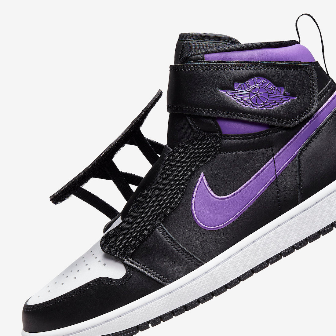 Jordan 1 High FlyEase Black Bright Violet