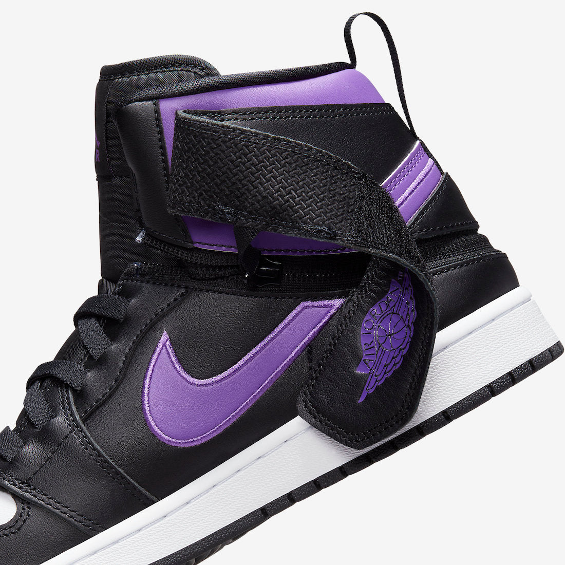 Jordan 1 High FlyEase Black Bright Violet