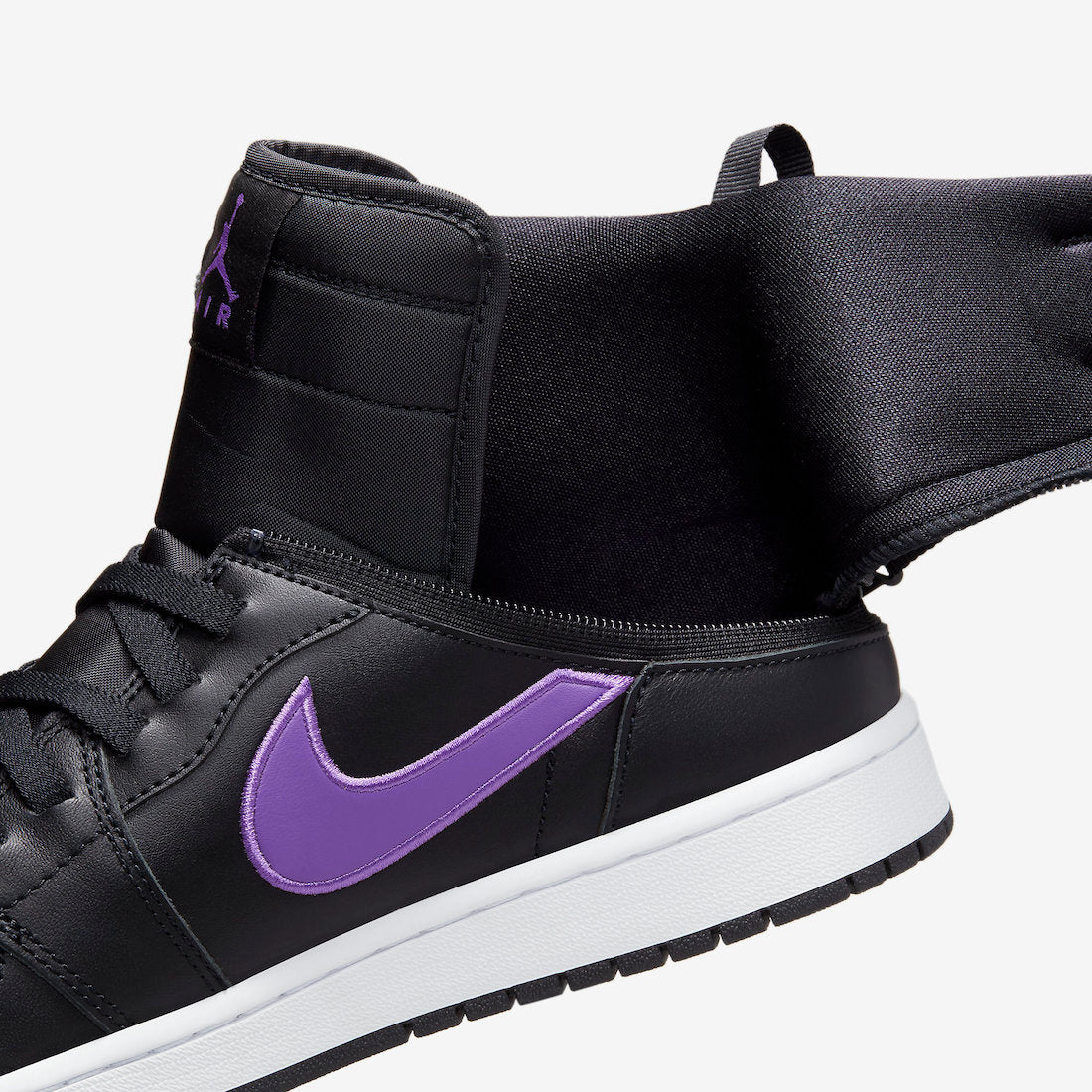 Jordan 1 High FlyEase Black Bright Violet