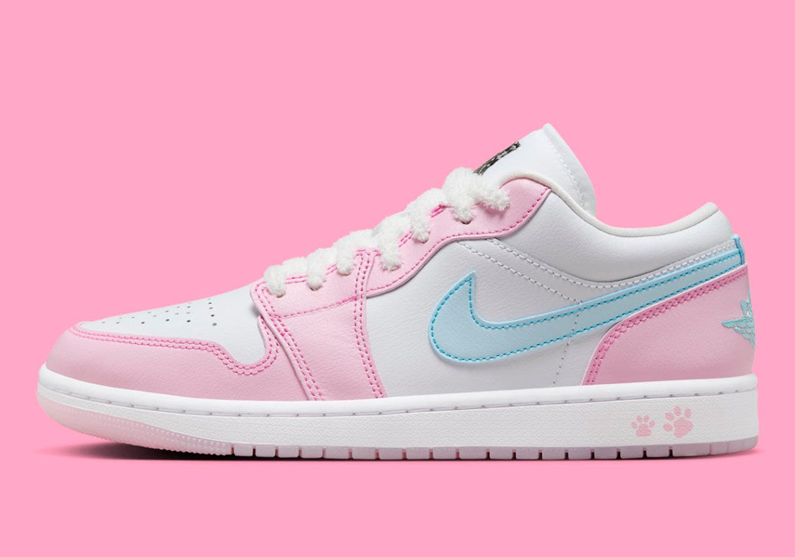Jordan 1 Low SE Paw Print Pink Foam (Women's)