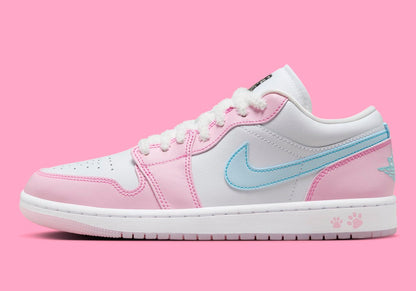 Jordan 1 Low SE Paw Print Pink Foam (Women's)