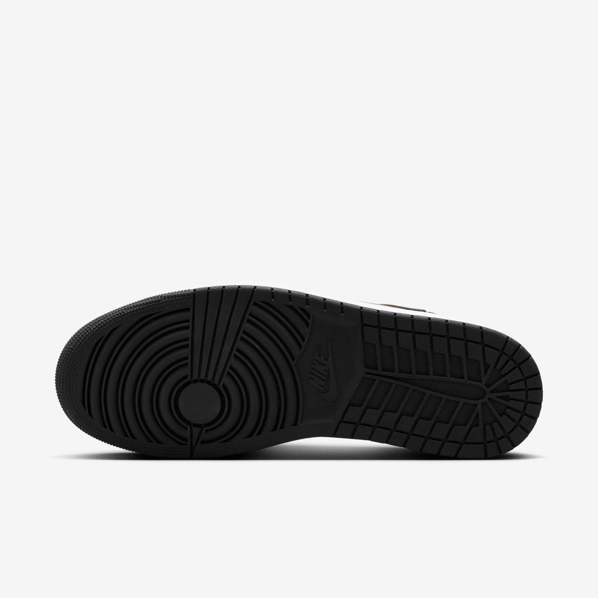 Jordan 1 Low FlyEase Black White Metallic Gold