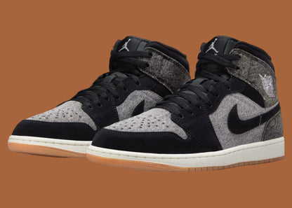 Jordan 1 Mid SE Black Denim