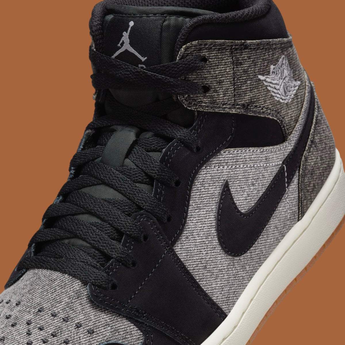 Jordan 1 Mid SE Black Denim