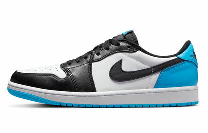 Jordan 1 Retro Low OG Black Dark Powder Blue (Women's)