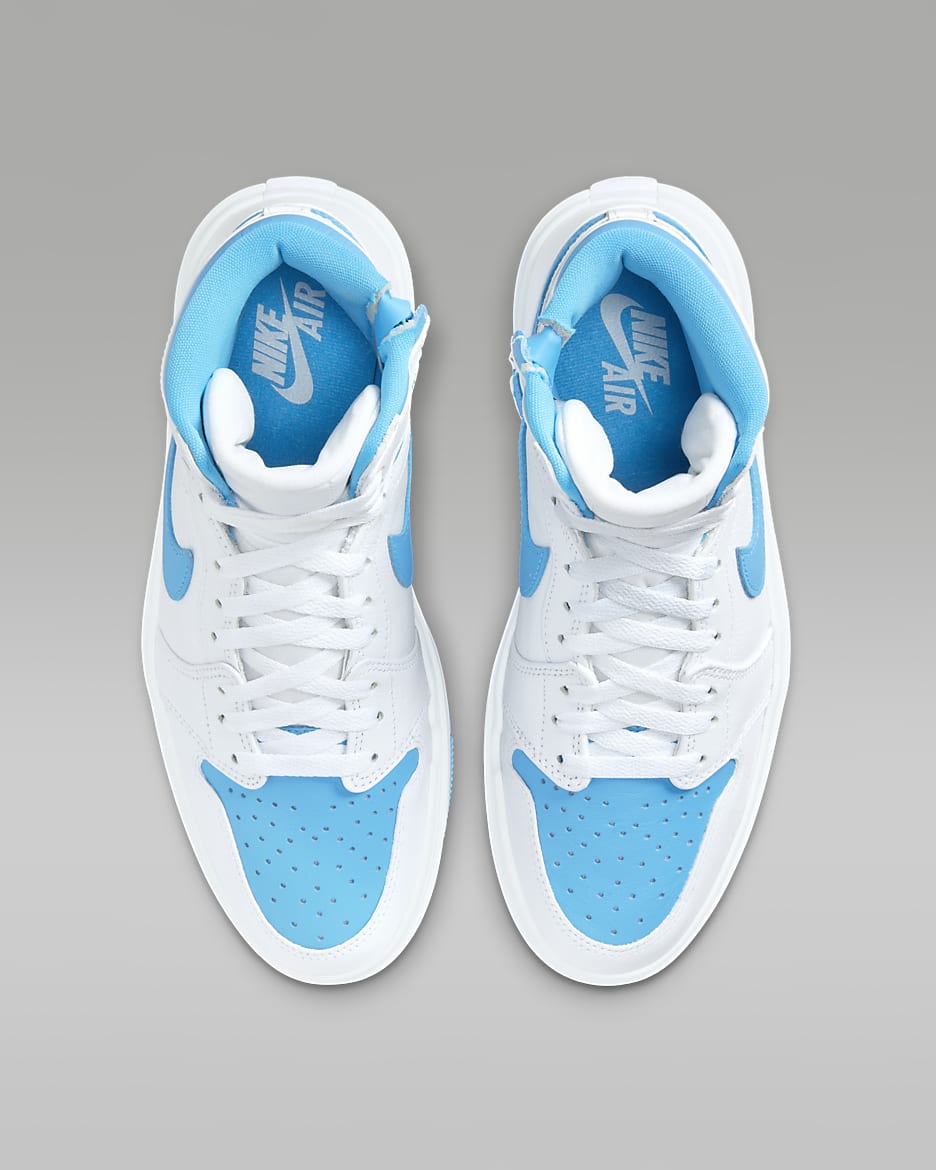 Jordan 1 Elevate High White Dark Powder Blue (Women's)