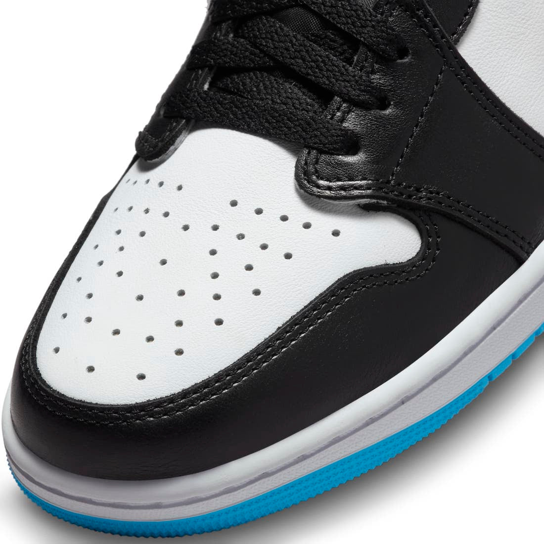 Jordan 1 Retro Low OG Black Dark Powder Blue (Women's)