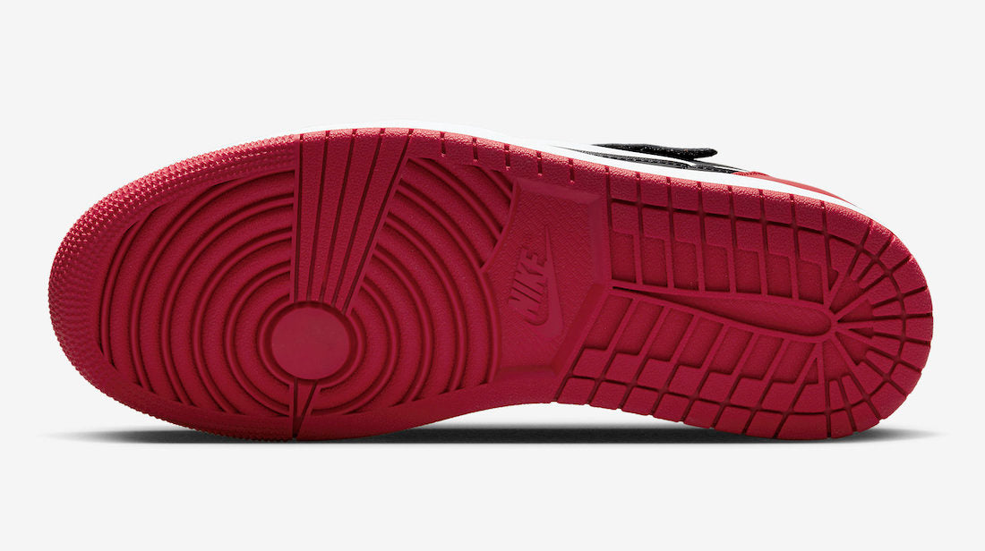 Jordan 1 Low FlyEase Black White Gym Red