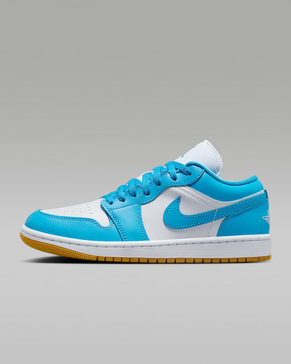 Jordan 1 Low White Gum Light Brown Dark Powder Blue (Women's)