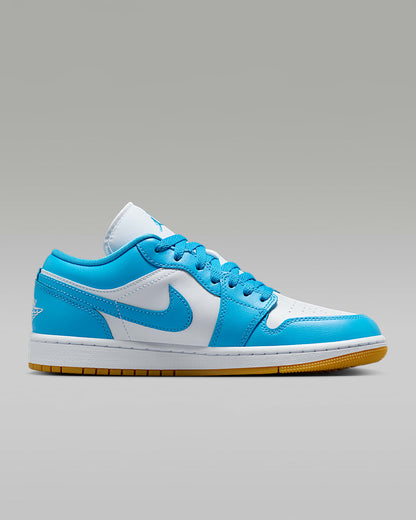 Jordan 1 Low White Gum Light Brown Dark Powder Blue (Women's)
