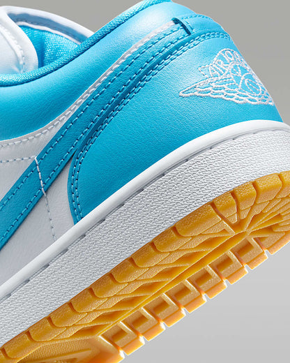 Jordan 1 Low White Gum Light Brown Dark Powder Blue (Women's)