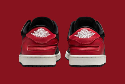 Jordan 1 Low FlyEase Black Summit White Varsity Red