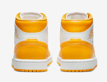 Jordan 1 Mid White University Gold