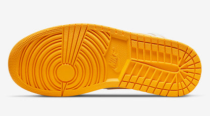Jordan 1 Mid White University Gold