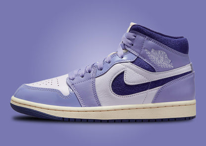Jordan 1 Mid SE Chenille Sky J Light Purple (Women's)