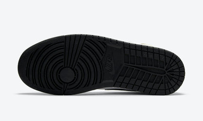 Jordan 1 Mid Metallic Gold Black White