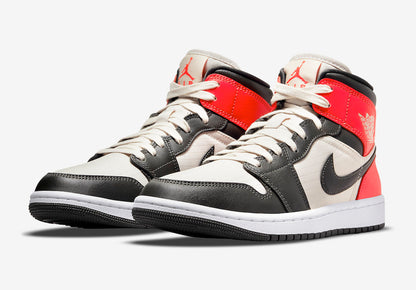 Jordan 1 Mid Newsprint Light Orewood Brown
