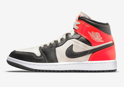 Jordan 1 Mid Newsprint Light Orewood Brown