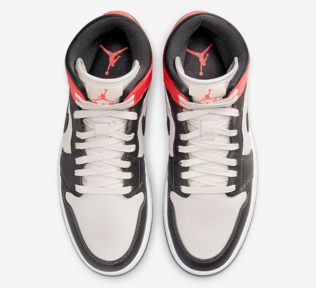 Jordan 1 Mid Newsprint Light Orewood Brown