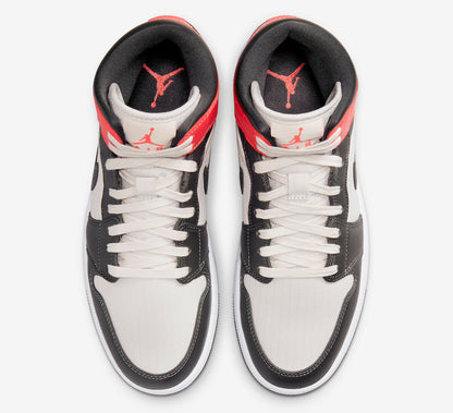 Jordan 1 Mid Newsprint Light Orewood Brown