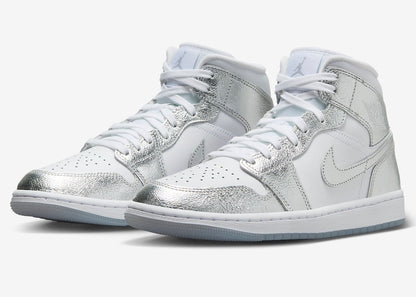 Jordan 1 Mid SE Metallic Silver (Women's)