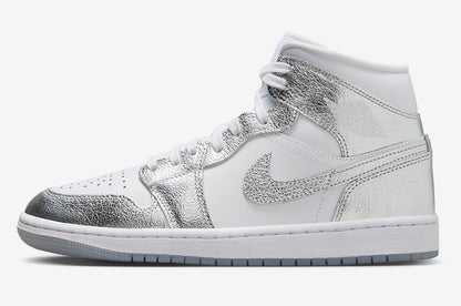 Jordan 1 Mid SE Metallic Silver (Women's)