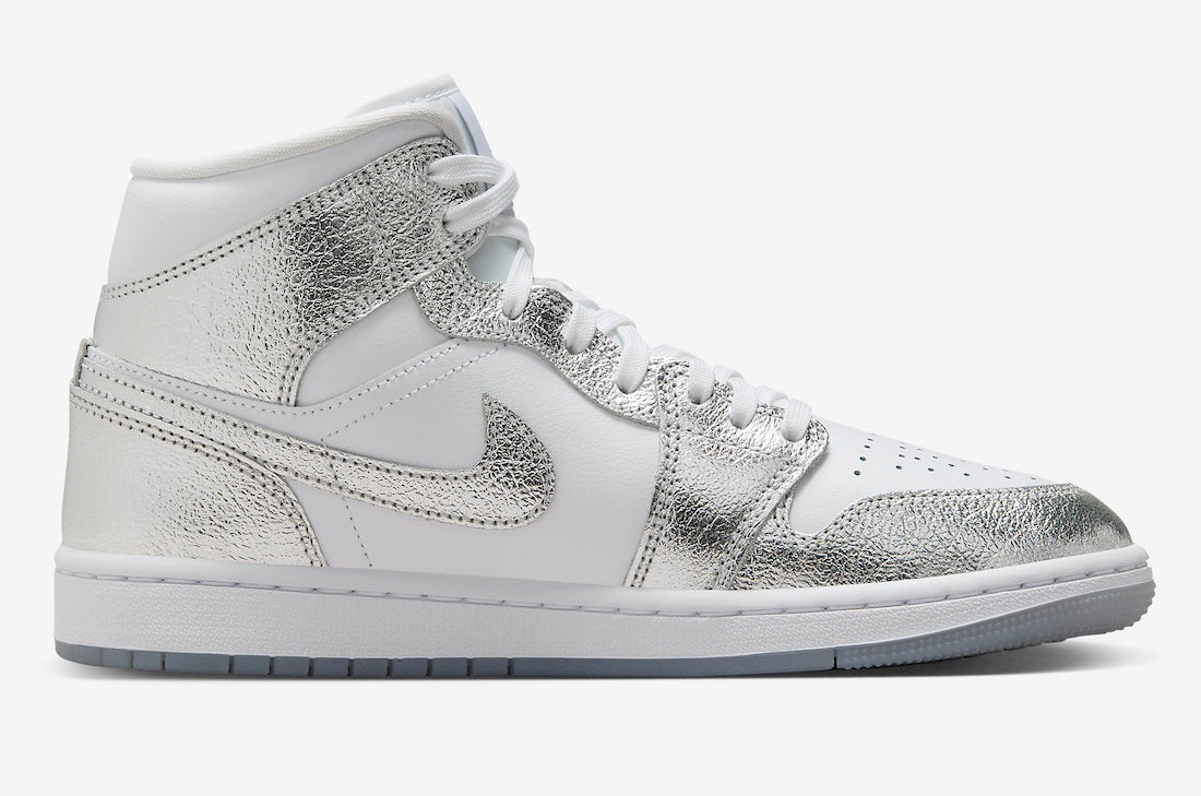 Jordan 1 Mid SE Metallic Silver (Women's)