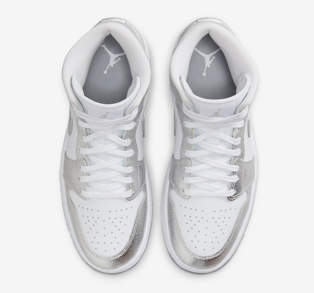Jordan 1 Mid SE Metallic Silver (Women's)