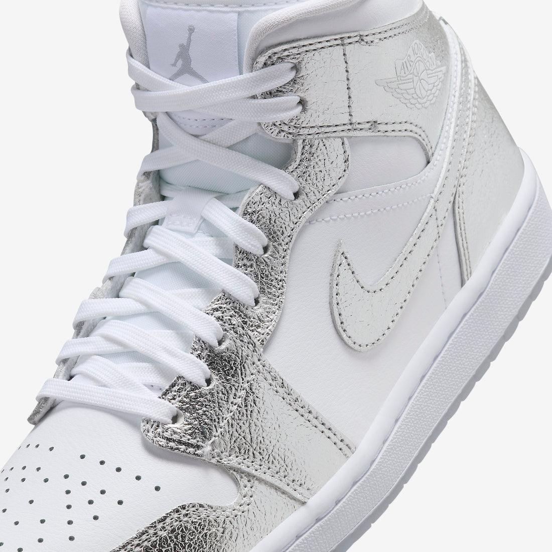 Jordan 1 Mid SE Metallic Silver (Women's)