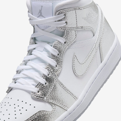 Jordan 1 Mid SE Metallic Silver (Women's)