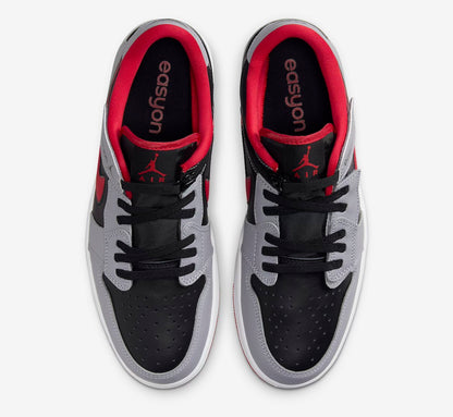 Jordan 1 Low FlyEase Fire Red Cement Grey