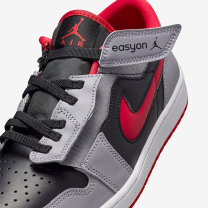Jordan 1 Low FlyEase Fire Red Cement Grey