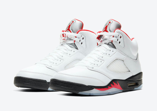 Jordan 5 Retro Fire Red Silver Tongue (2020)