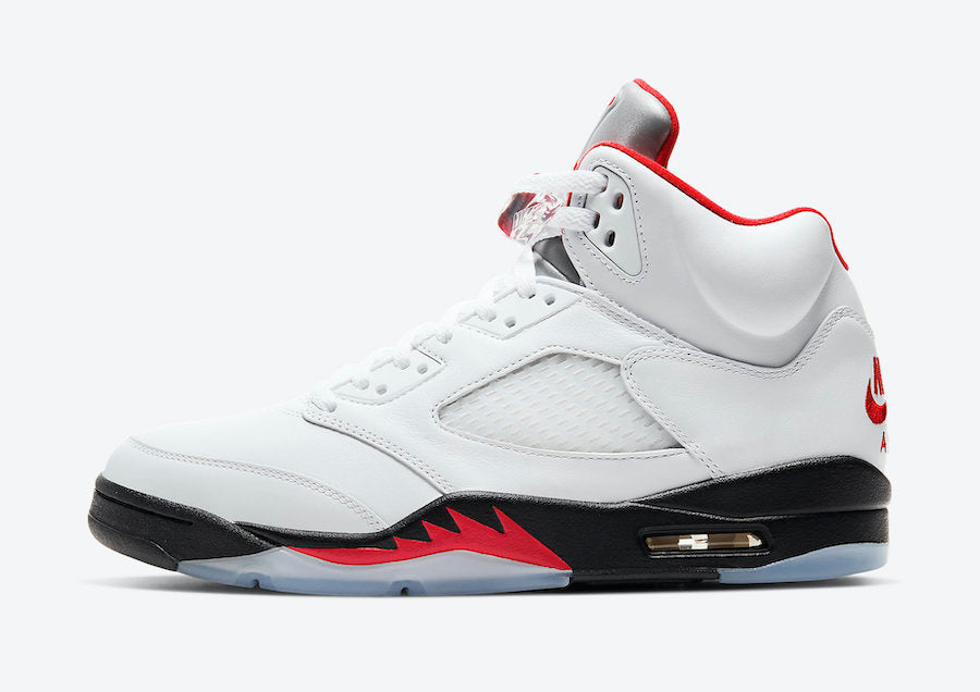 Jordan 5 Retro Fire Red Silver Tongue (2020)