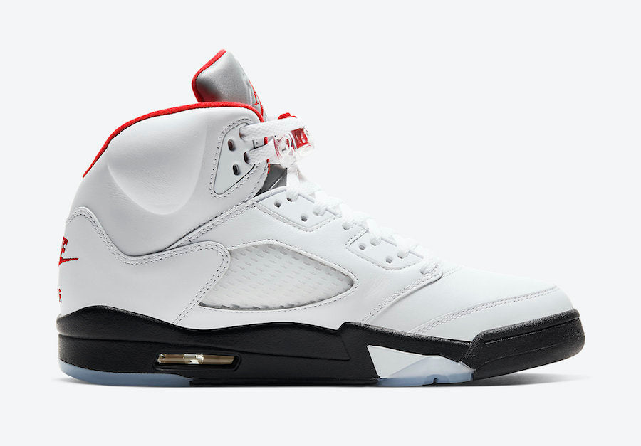 Jordan 5 Retro Fire Red Silver Tongue (2020)