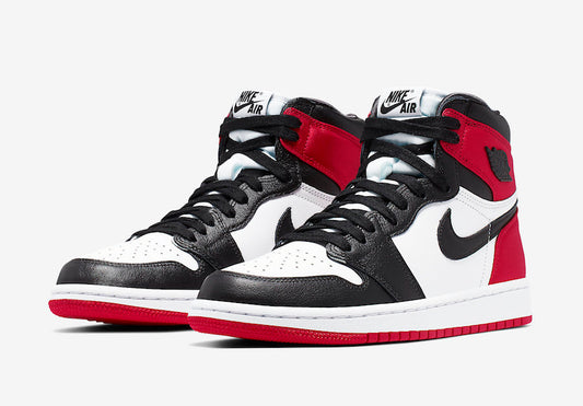 Jordan 1 Retro High Satin Black Toe 2021 - Vista 1