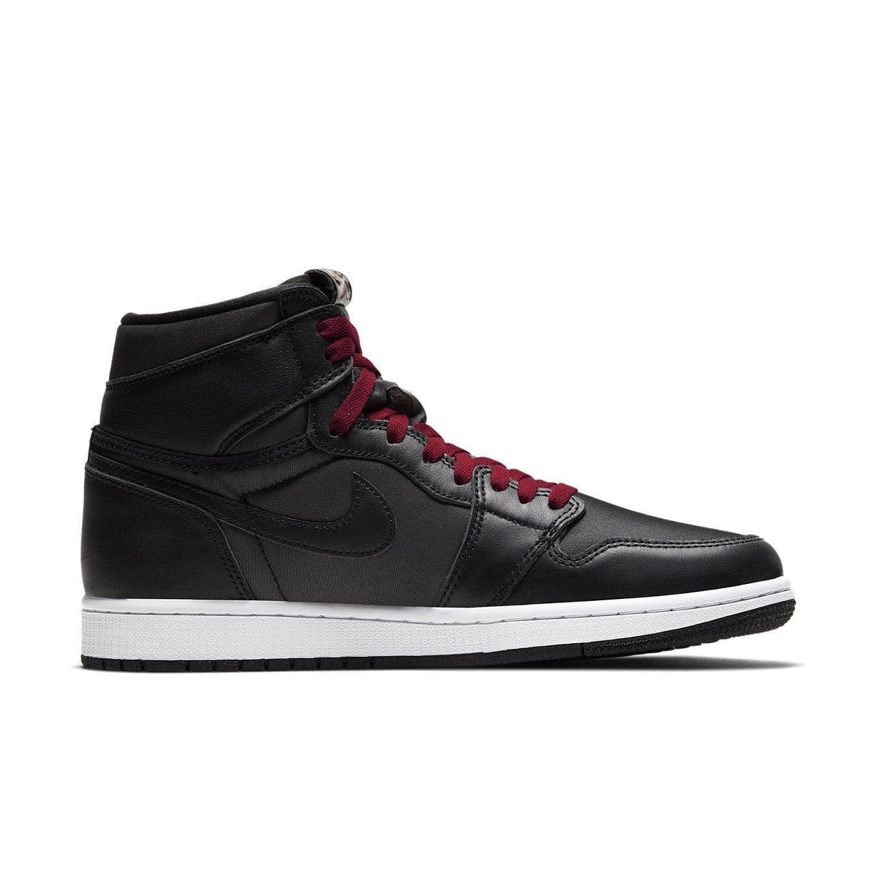 Jordan 1 Retro High Black Satin Gym Red - Vista 1