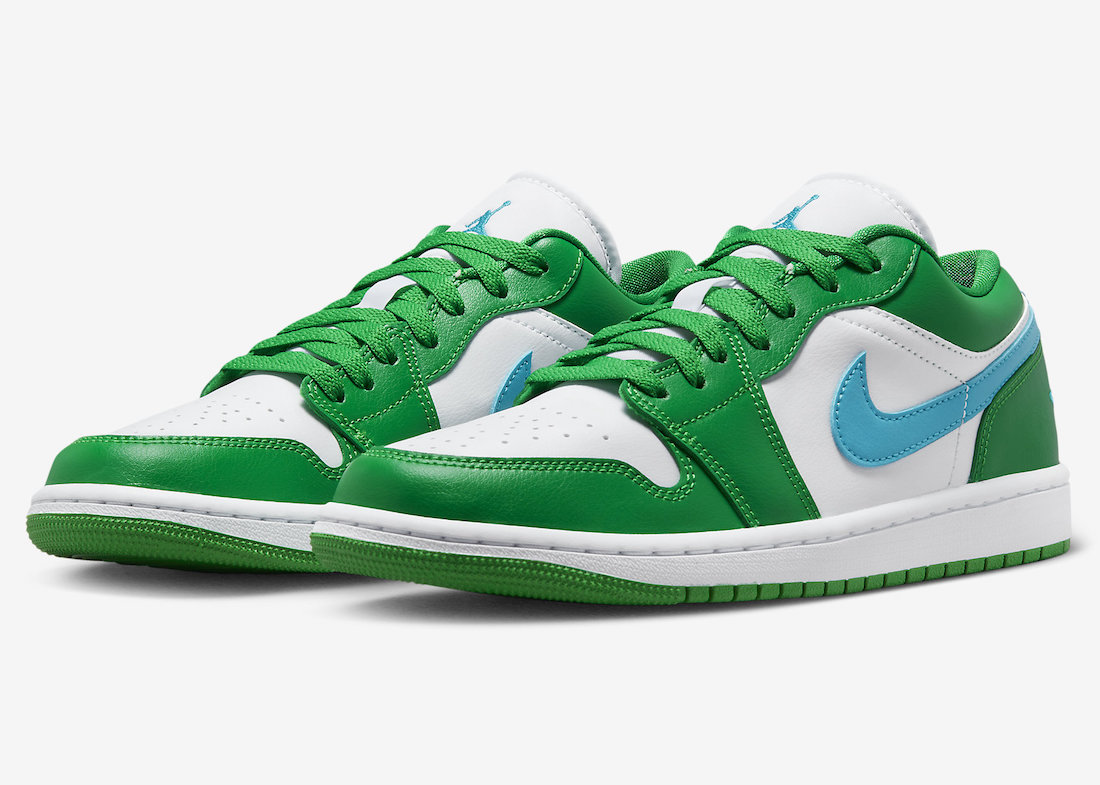 Jordan 1 Low Lucky Green Aquatone - Vista 1